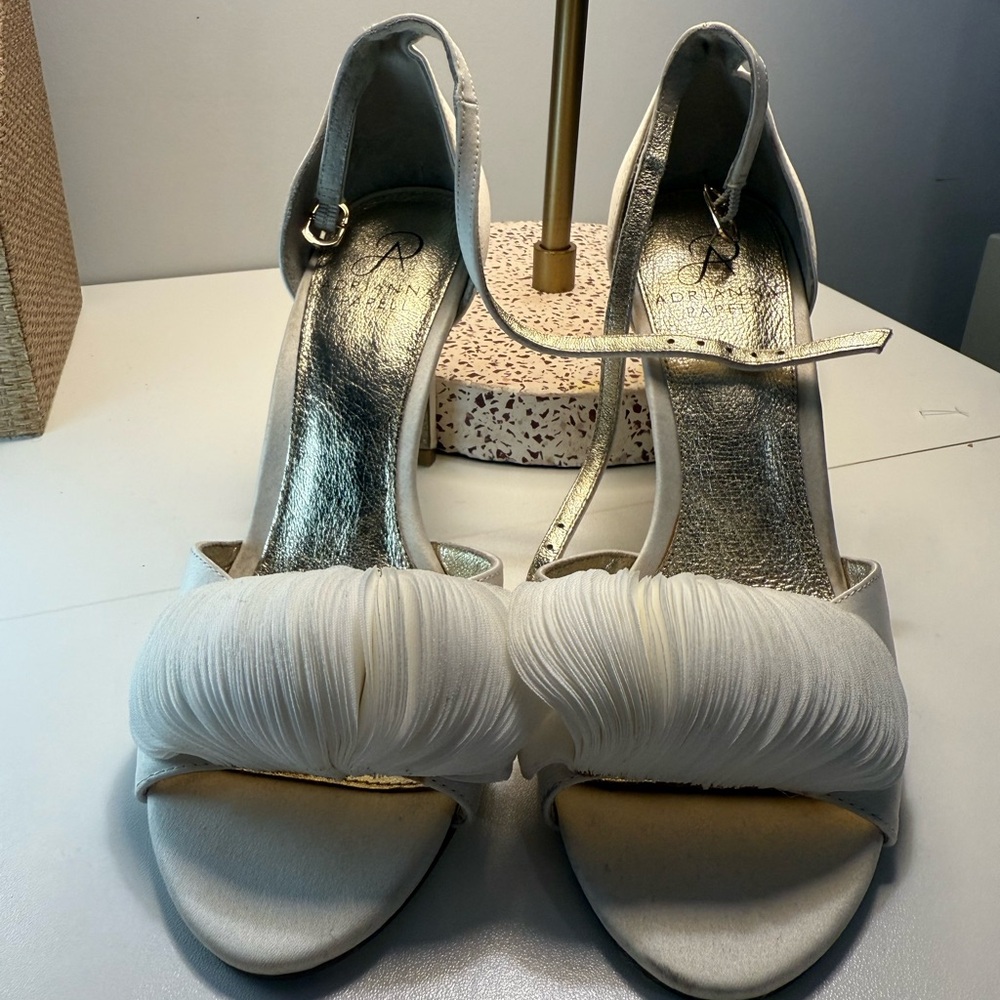Adrianna Papell Cream Heeled Sandals